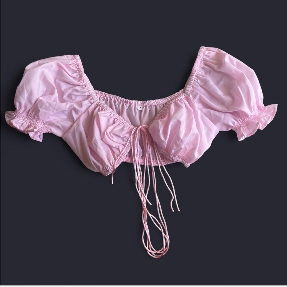 Pink Cropped Top